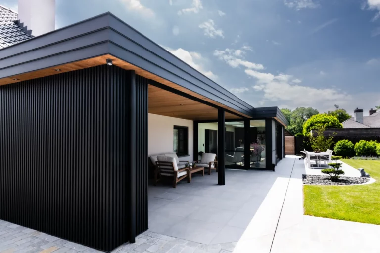 Minimalistische veranda