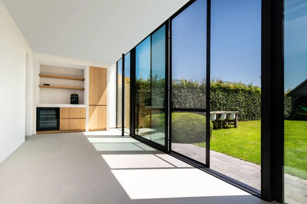 Minimalistische veranda